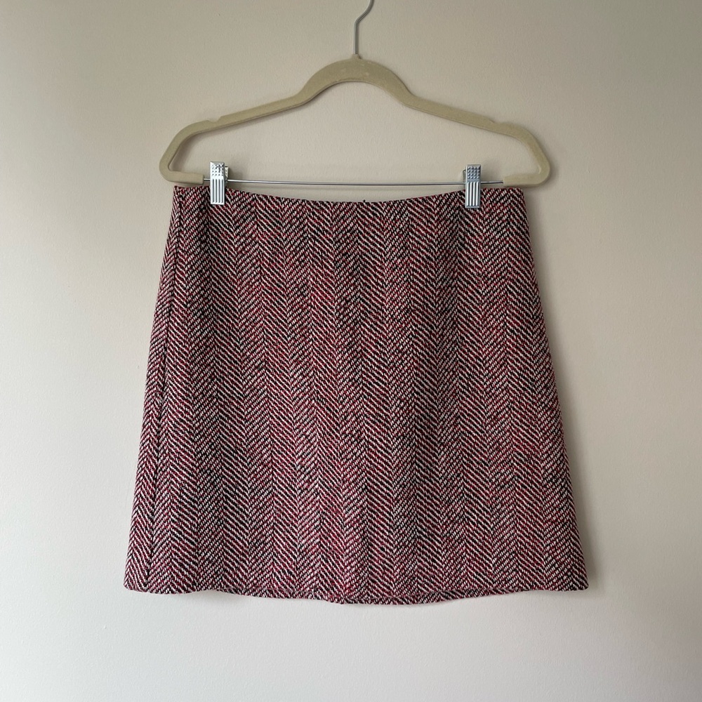 Loft Red/Black Skirt